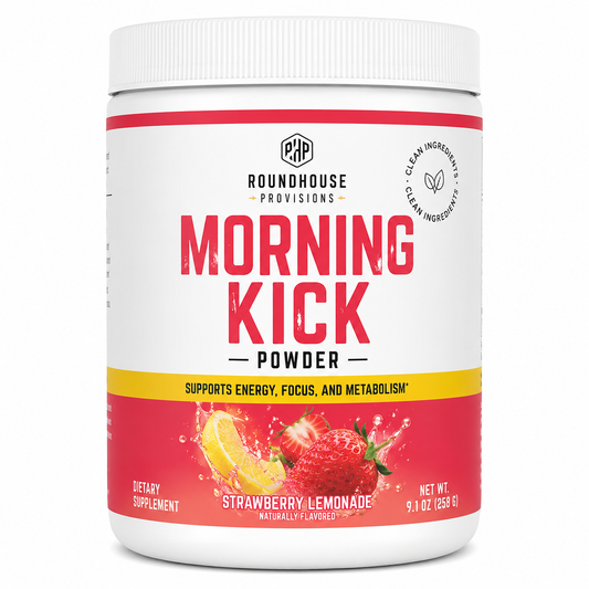 Roundhouse Provisions Morning Kick Powder Strawberry Lemonade 9.1 oz