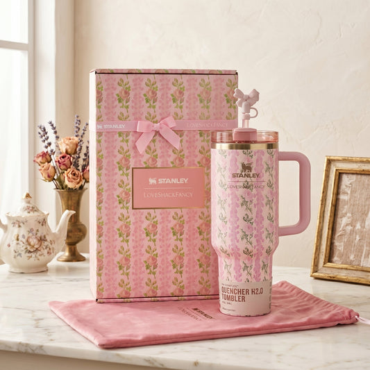 Stanley x Barbie Quencher 40 oz Tumbler – ’80s Peaches ’N Cream