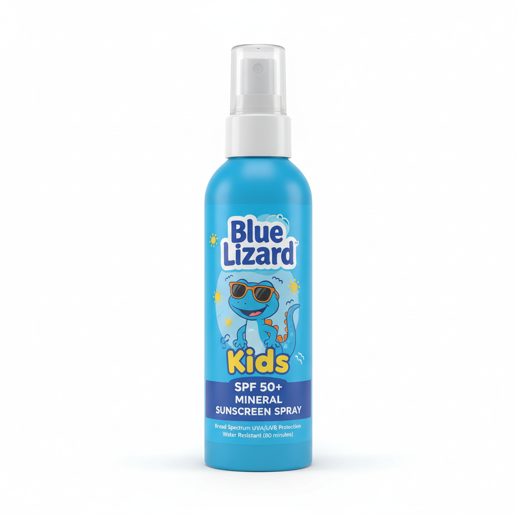 Blue Lizard Kids SPF 50+ Mineral Sunscreen Spray bottle